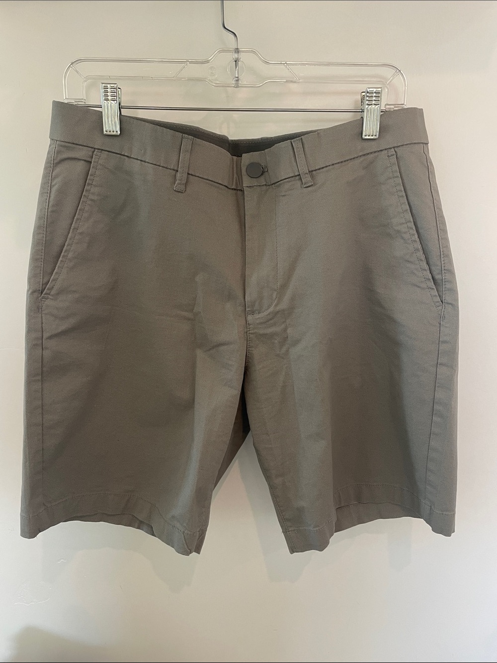 English Laundry Men's Gray Flat Front Chino Shorts
